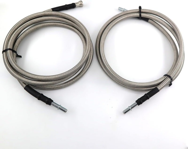 QHHR Stainless Steel Braided Fuel Lines Kit 819-816 Fit for Chevrolet Silverado/GMC 1500/2500/3500 2004-2008 - Image 4